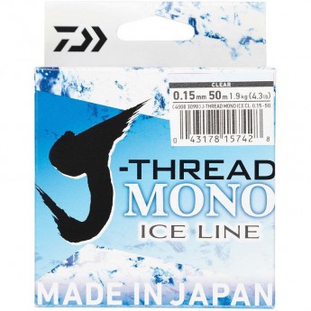 Леска DAIWA J-Thread Mono Ice Line 50м 0.17мм (прозрачная) Леска DAIWA J-Thread Mono Ice Line 50м 0.17мм (прозрачная)